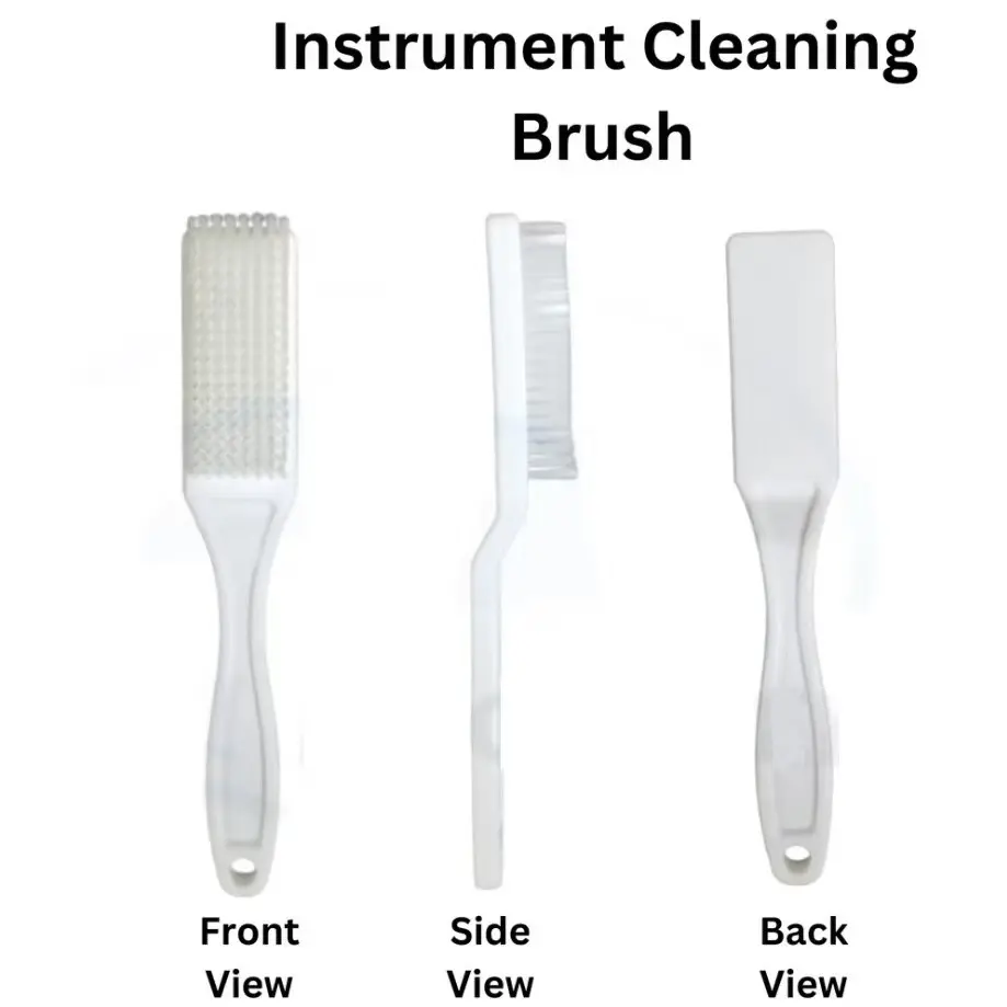 Cleaning brushes, endoscopic instrument brushes, Instrument Cleaning Brush with Nylon Bristle Medical Grade White Autoclavable