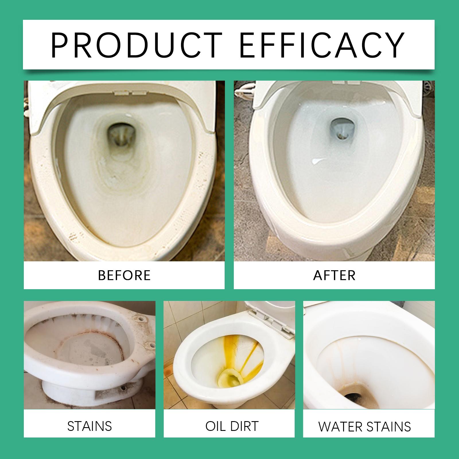 Jue-Fish Toilet Toilet Decontamination Cleaner, Multi-Effect Dirt Dissolver Toilet Tile Cement Floor Decontamination