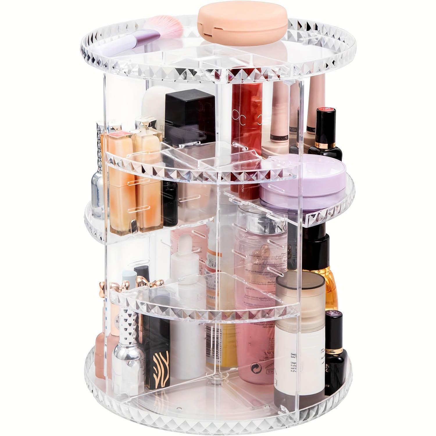 360 °   Rotating Makeup Organizer, Multi Layer Clear Large Capacity Spinning Skincare Organizer, Storage Holder for Home Bedroom Bathroom, Home Organizer, Cosmetic Organizer