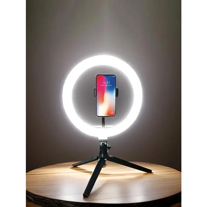 Professional Photography LED Fill Light for Studio & Desktop - Adjustable Brightness Lamp for Live Content