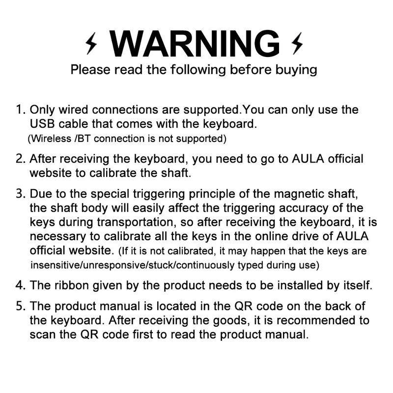 AULA Win60 HE wired game keyboard, 60% arrangement, 61-key portable mini layout, cool RGB lighting effect, sensitive magnetic axis, high-performance chip, compatible with Windows/AMC system, suitable for e-sports office, Gaming Keyboard, Backlit Keyboard