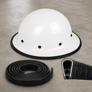 Heavy Duty Full Brim Hard Hat Guard Strip 36.6" Helmet Edge Protector Accessory