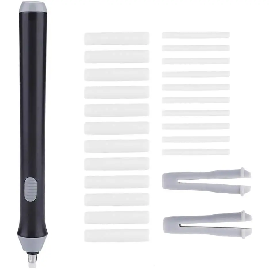 Rechargeable Automatic Electric Pencil Eraser for Drawing Drafting Painting Sketching Artist Detail Tool Black