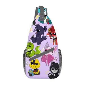 Poppy Playtime 4 Nightmare Critters Chest Bag Anime Crossbody Sling Bag for Kids Teens Casual Shoulder Bag