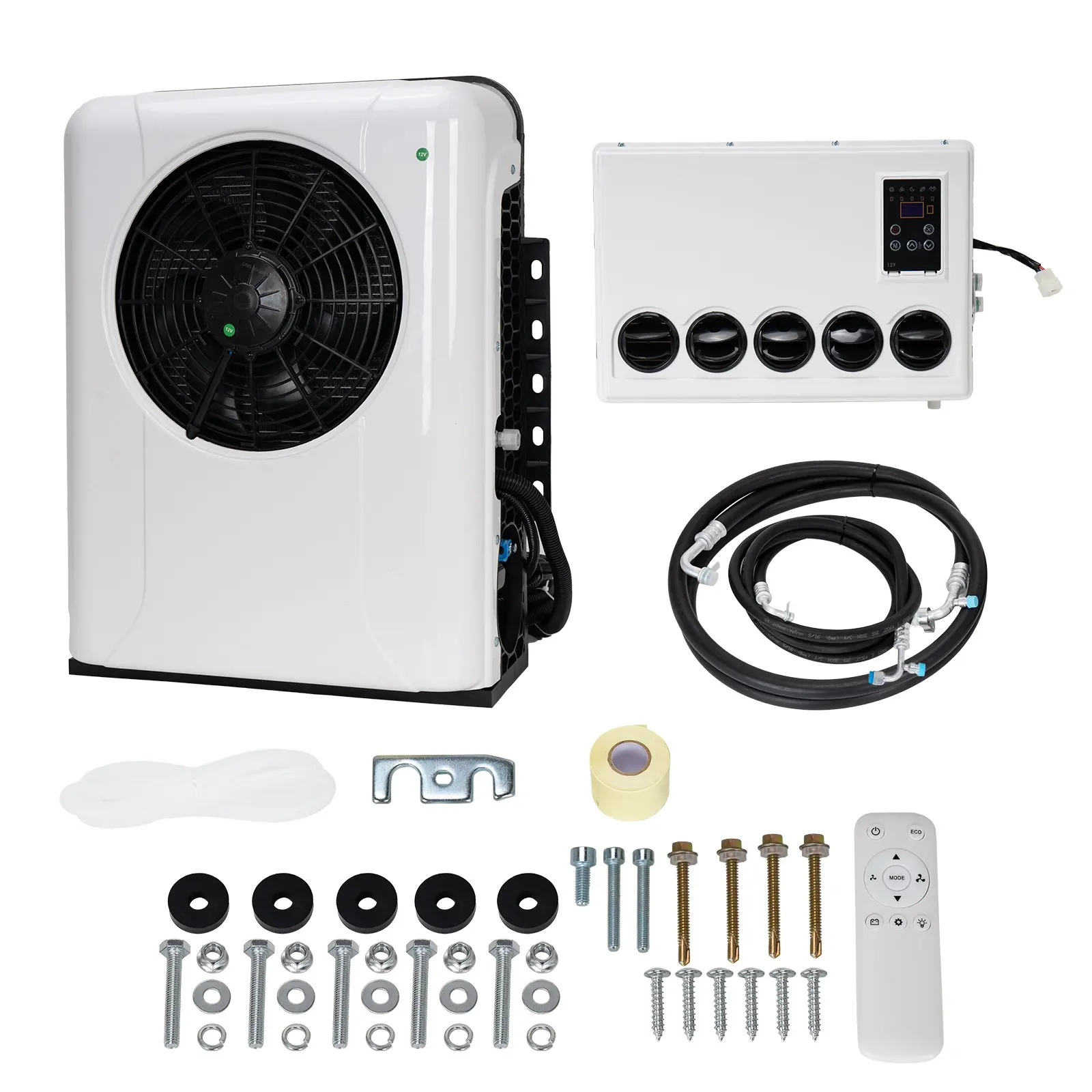 12V 12000BTU Compact Split Truck Cab Air Conditioner for Semi Trucks RVs