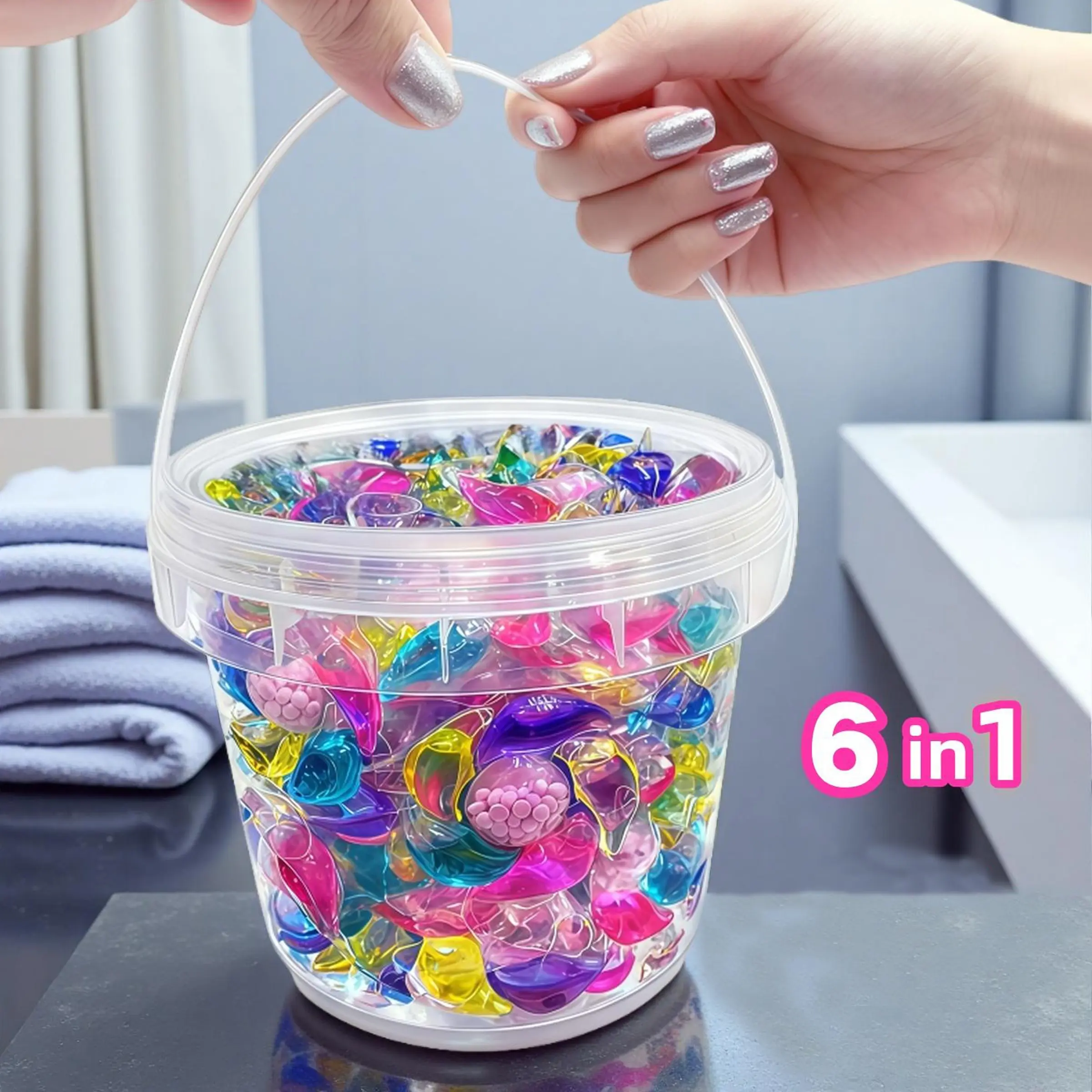 ✨Using the wrong laundry detergent really damages clothes! 6-chamber capsules/120 pods Detergent Ball protect color and shape, making clothes look newer with every wash! and shape protection, garment care, care expert, soft and gentle on clothes.
