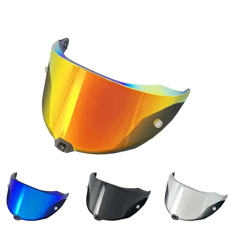 KYT R2R Motorcycle Helmet Replaceable Visor Lens, R2R Anti-Fog Face Shield Replacement with Windproof Ride, UV Protects, Easy Change, Full Face Fit, High Flexibility, Multi Colors (Automotive Motorcycle Protective Gear Accessory)
