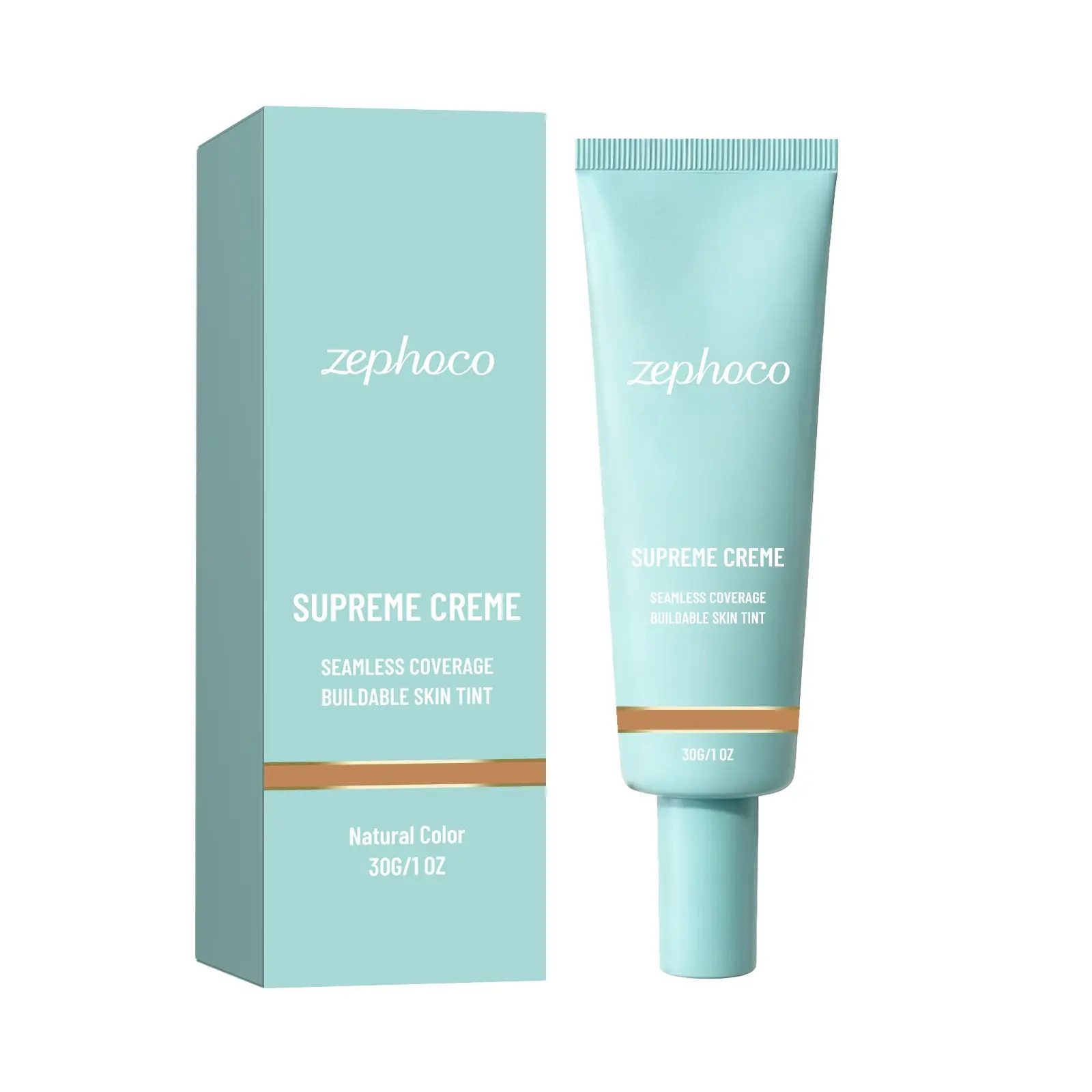 zephoco Natural Tone Color Correcting Cream, Lightweight Sheer Makeup Base, Long-lasting Adhesive Primer, Even Skin Tone Daily Face Make Up