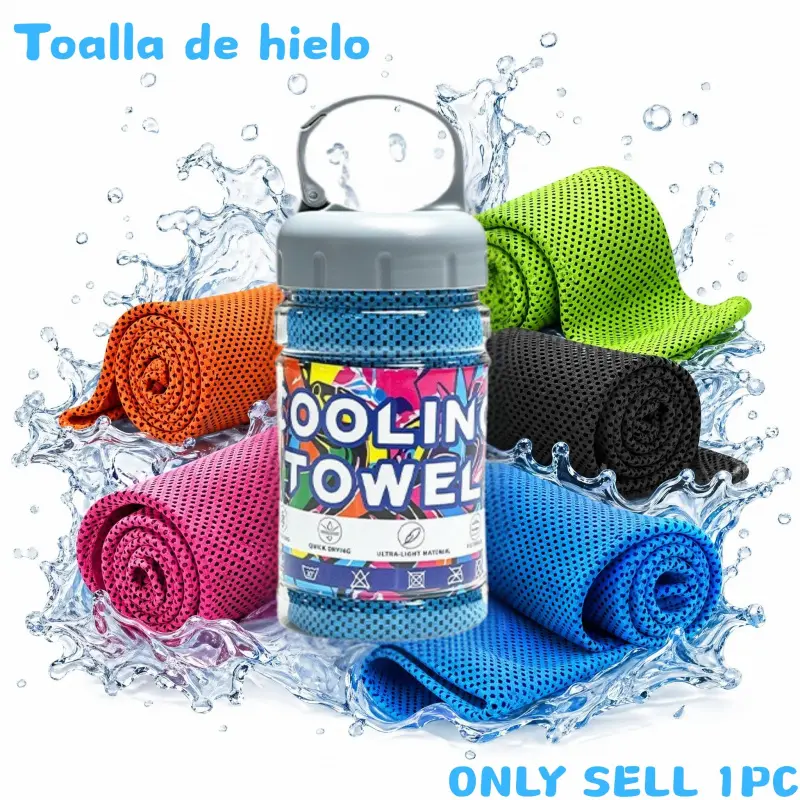 A cold sweat towel that you can use anytime, anywhere! Reusable soft absorption cooling portable, cooling towel bottle microfiber quick drying breathable neck and face microfiber during exercise Cooling Towels for Sports Workout Towel Gym Towels for Sweat