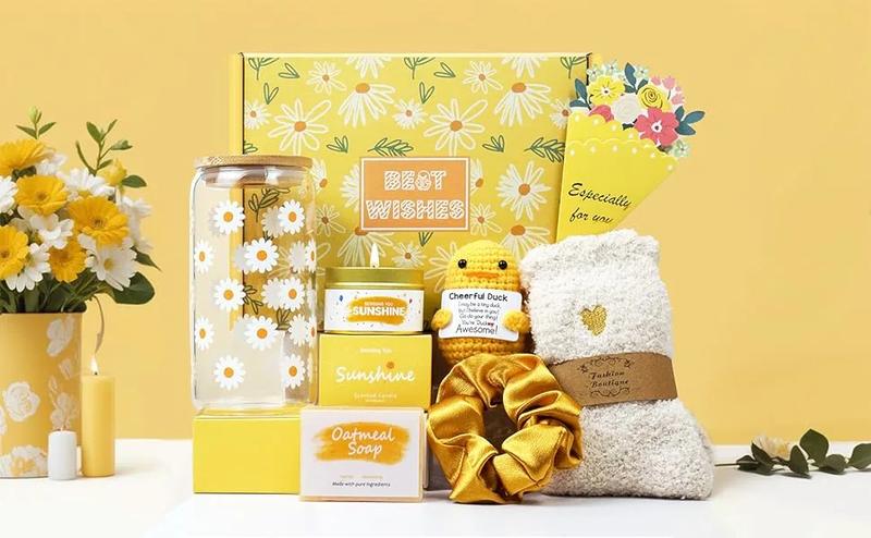 Gift Baskets for Women, Unique Birthday Gifts for Women, Best Friend Birthday Gift, Inspirational Gift Set Box, Christmas Gifts for Woman Her Teen Girl Sister Friendship- Brighten up Her Day!