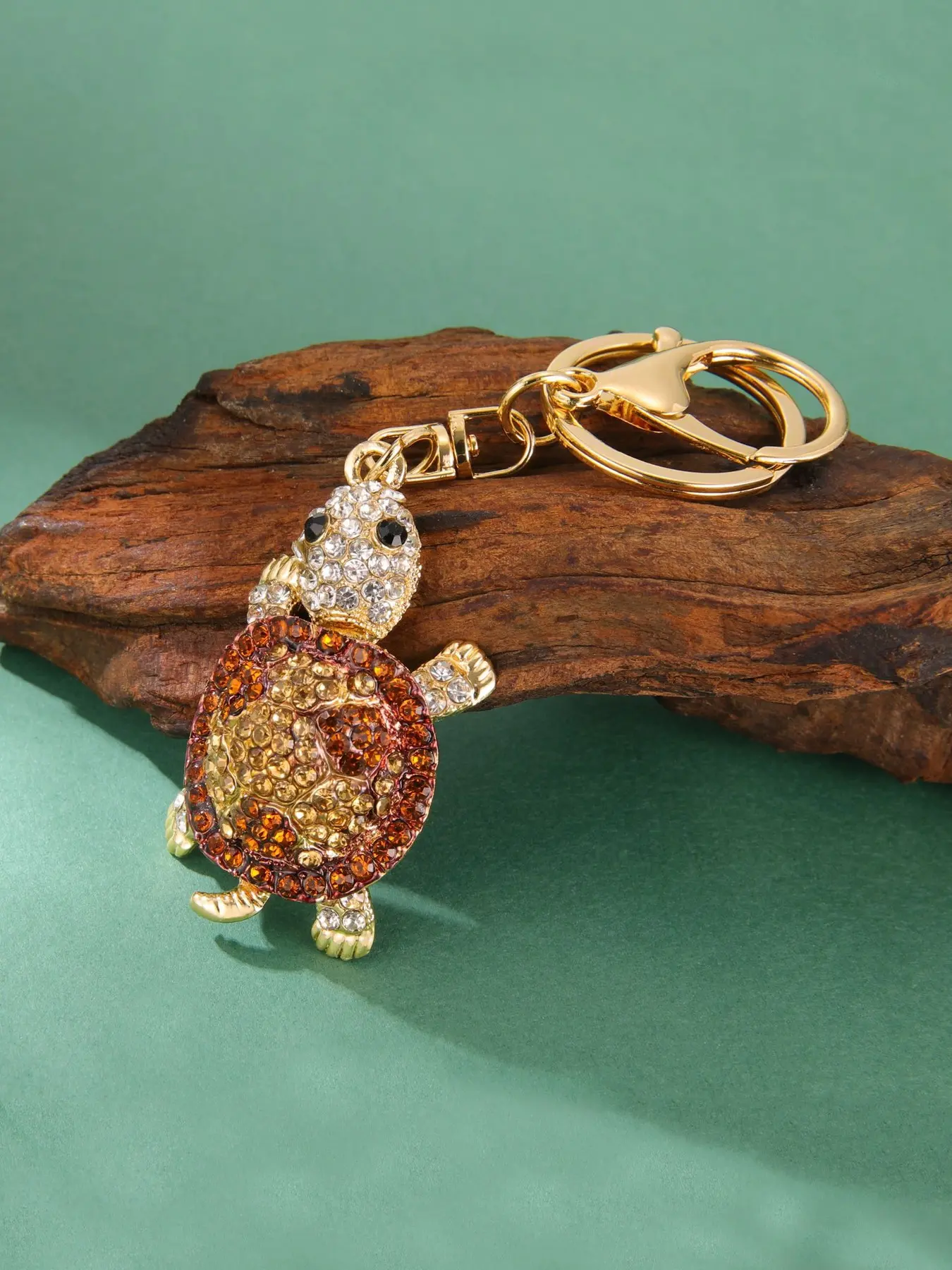 Water Drill Turtle Keychain, Small Turtle Pendant, Animal Shape Accessory, Bag Key Decoration, Perfect Gift, Unique Ocean Theme Jewelry