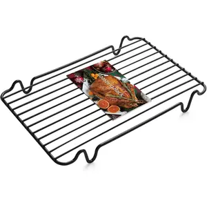 Roasting Rack Heavy Duty Turkey Rack Insert for Roasting Pan Fit for Oven Cooking(12"x 7.5")