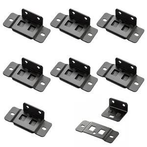 8PC Stainless Steel Furniture Joint Bracket Duty Corner Brace Right Angle Connector with Screws for Drawers Cabinets Tables Chairs Father's Day Gift Ideal for Homeowners DIY Enthusiasts Woodworkers Family Home Repair Improvement