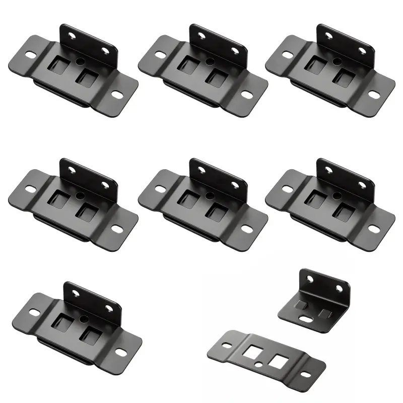 8PC Stainless Steel Furniture Joint Bracket Duty Corner Brace, Corner Brackets, Right Angle Connector with Screws for Drawers Cabinets Tables Chairs Ideal for Homeowners DIY Enthusiasts Woodworkers Home Repair Improvement