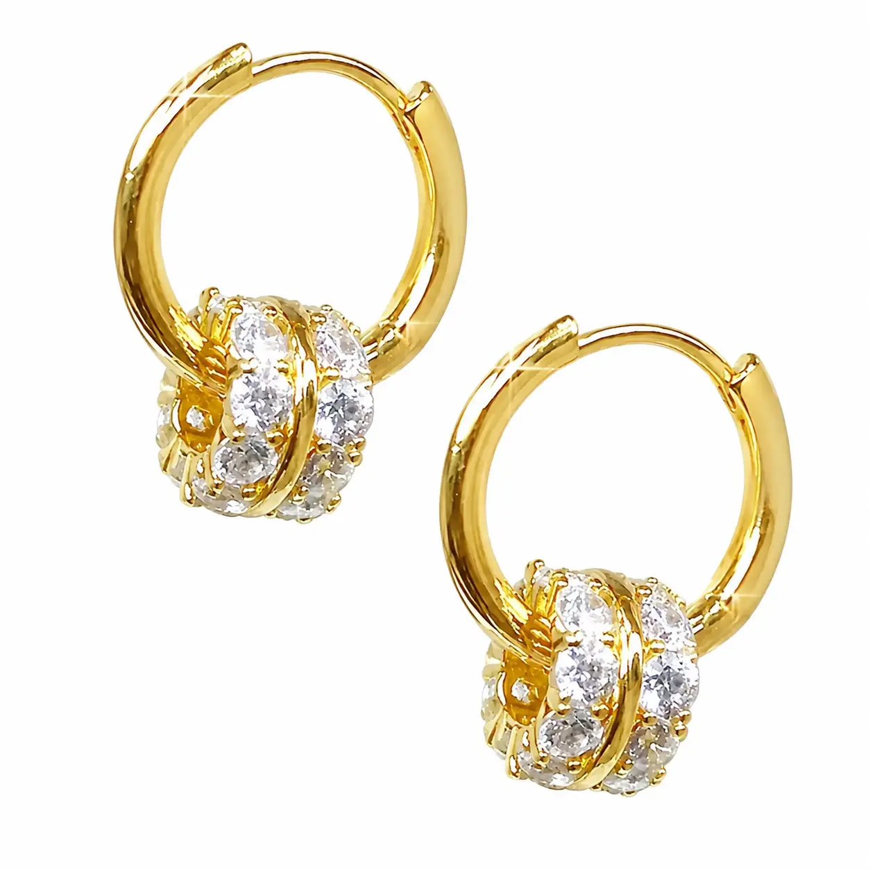Elegant Minimalist Hoop Earrings for Women — Hypoallergenic 316 Stainless Steel with Sparkling Synthetic Zirconia, Lightweight Comfort-Fit Design Ideal for Sensitive Ears and Everyday Wear