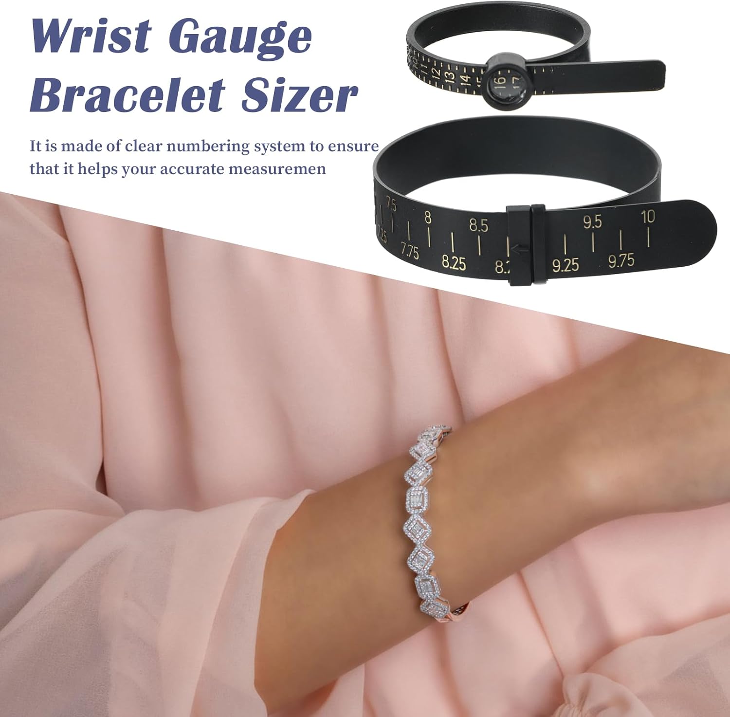 2 count Bracelet Sizer and Ring Measuring Tool Set, Finger Measure for Ring Size - Size, Universal Bracelet Measuring Tool for Women Men - UK Sizes (Black) 2 count Bracelet Sizer and Ring Measuring Tool Set, Finger Measure for Ring Size - Size, Universal Bracelet Measuring Tool for Women Men - UK Sizes (Black)