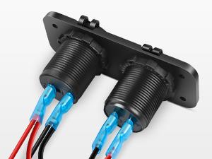 Nilight PD Type C and USB Charger Socket Pre-Wired 12V 24V