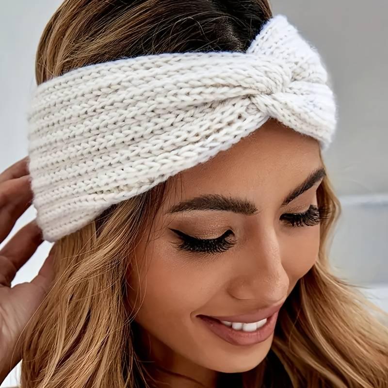 [Best Christmas Gift]  Triple KnotWarmth Ribbed Knit Headband Set-3pcs-4pcs (Classic Neutrals,)