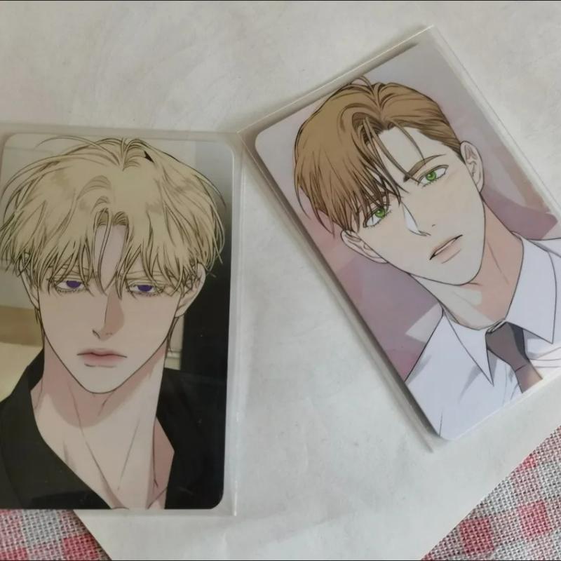 2 Pcs/set BL Male Male Love Lomo Card Alpha and Omega HD Photocard Postcard Fans Friends Cosplay Gift