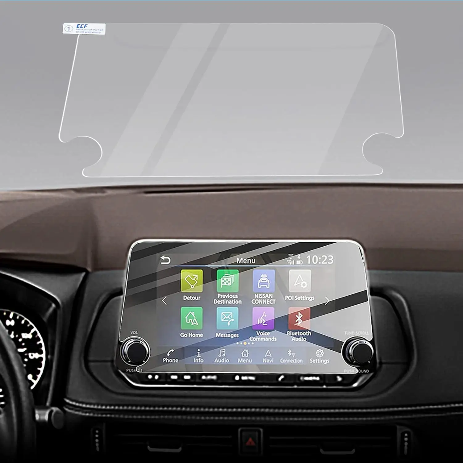 Autorder Screen Protector for 2021-2026 Nissan Rogue S/SV,2019-2026 Altima 2.5 SR,2020-2026 Sentra SR/SV Accessories 8-inch Tempered Glass Film Touchscreen Protecto Foil (NOT for Rogue Sport), Smooth, Installation