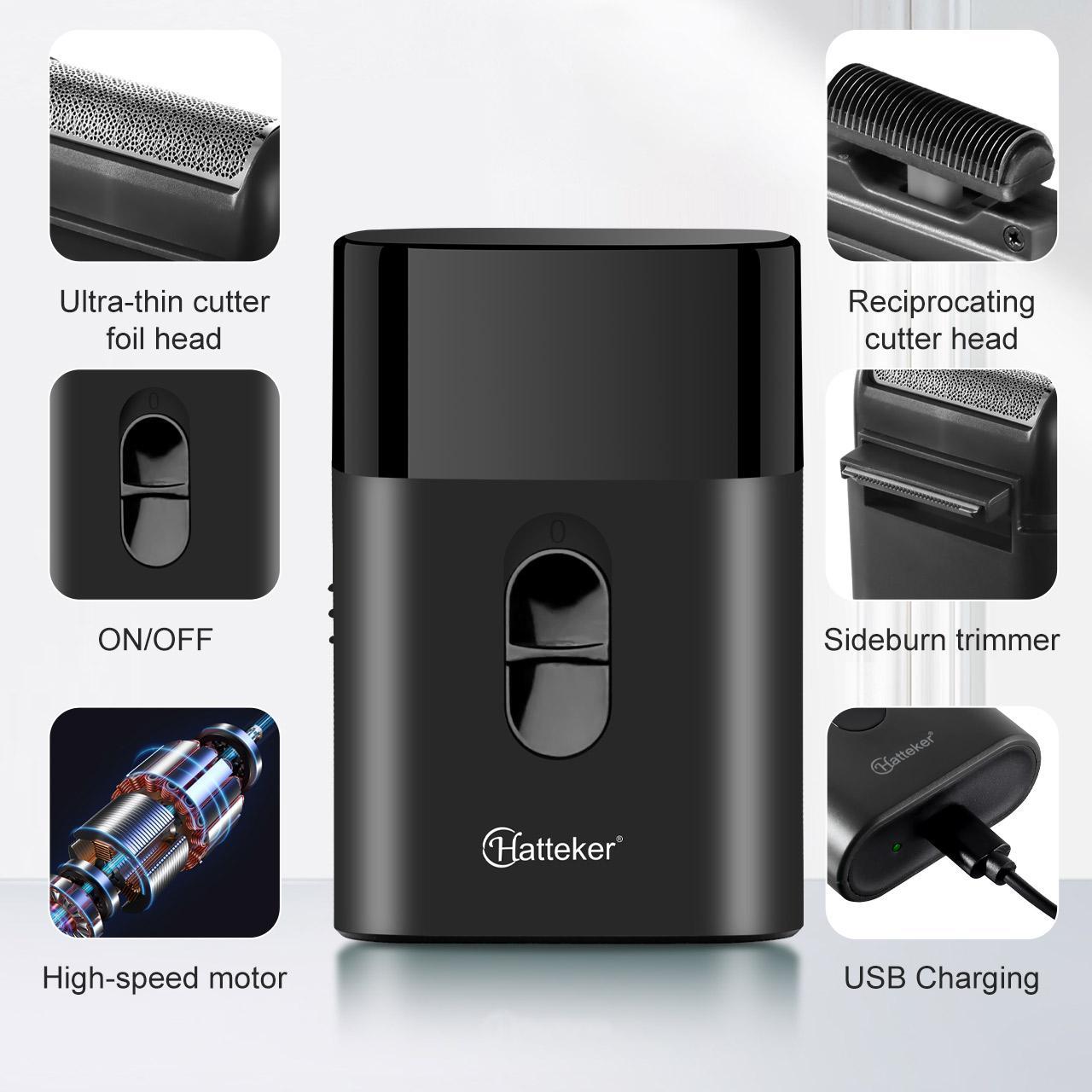 Portable Electric Hair Trimmer, 1 Box USB Rechargeable Beard Trimmer, Beard & Mustache Shaver, Great for Men Stylists Barber Barbershop Salon Home Use, Wireless Hair Trimmer, High Quality Trimmer