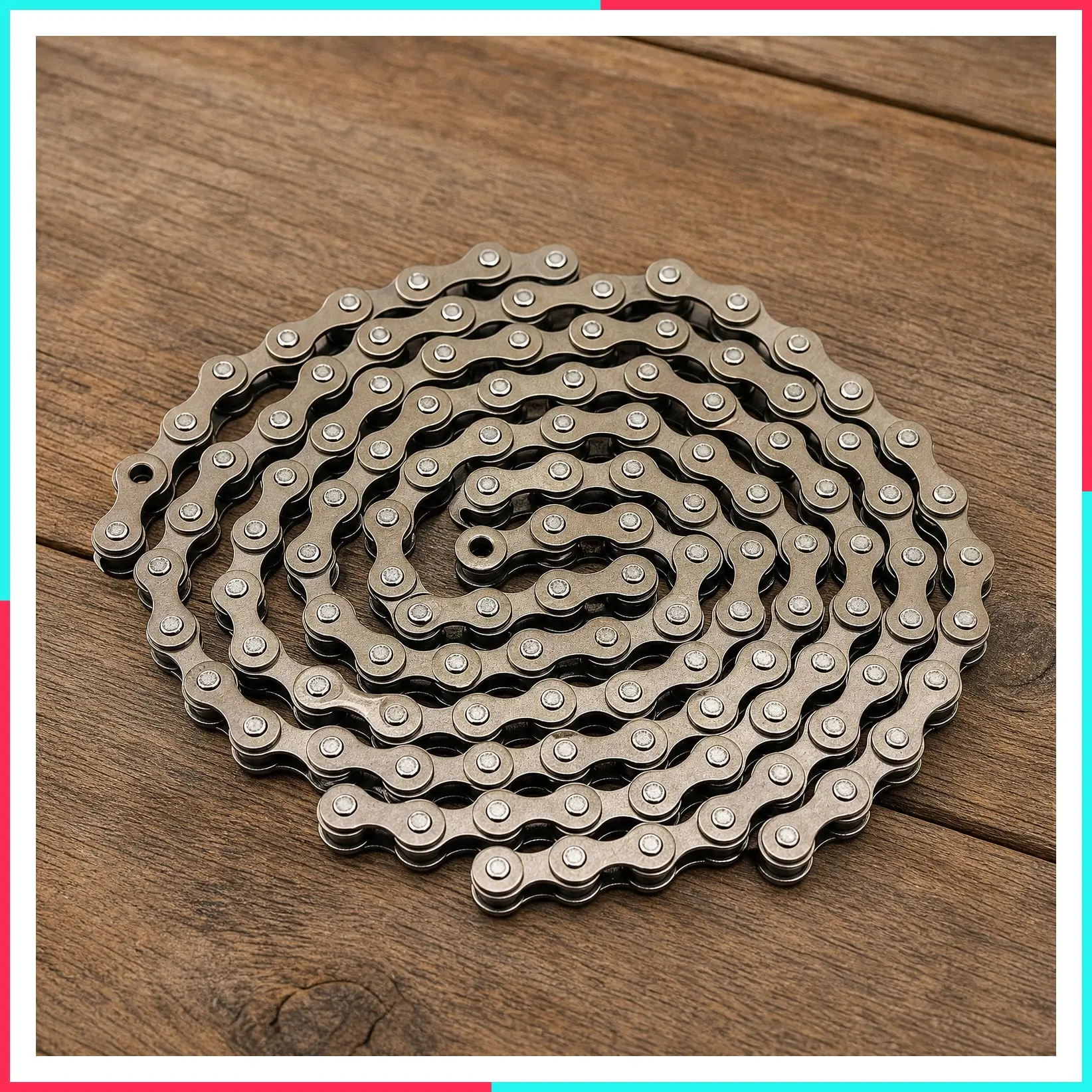 Single Speed Bike Chain 1/2" x 1/8" 114 Links - Replacement Bicycle Chain for Road, Mountain, BMX, MTB & Lowrider Bikes