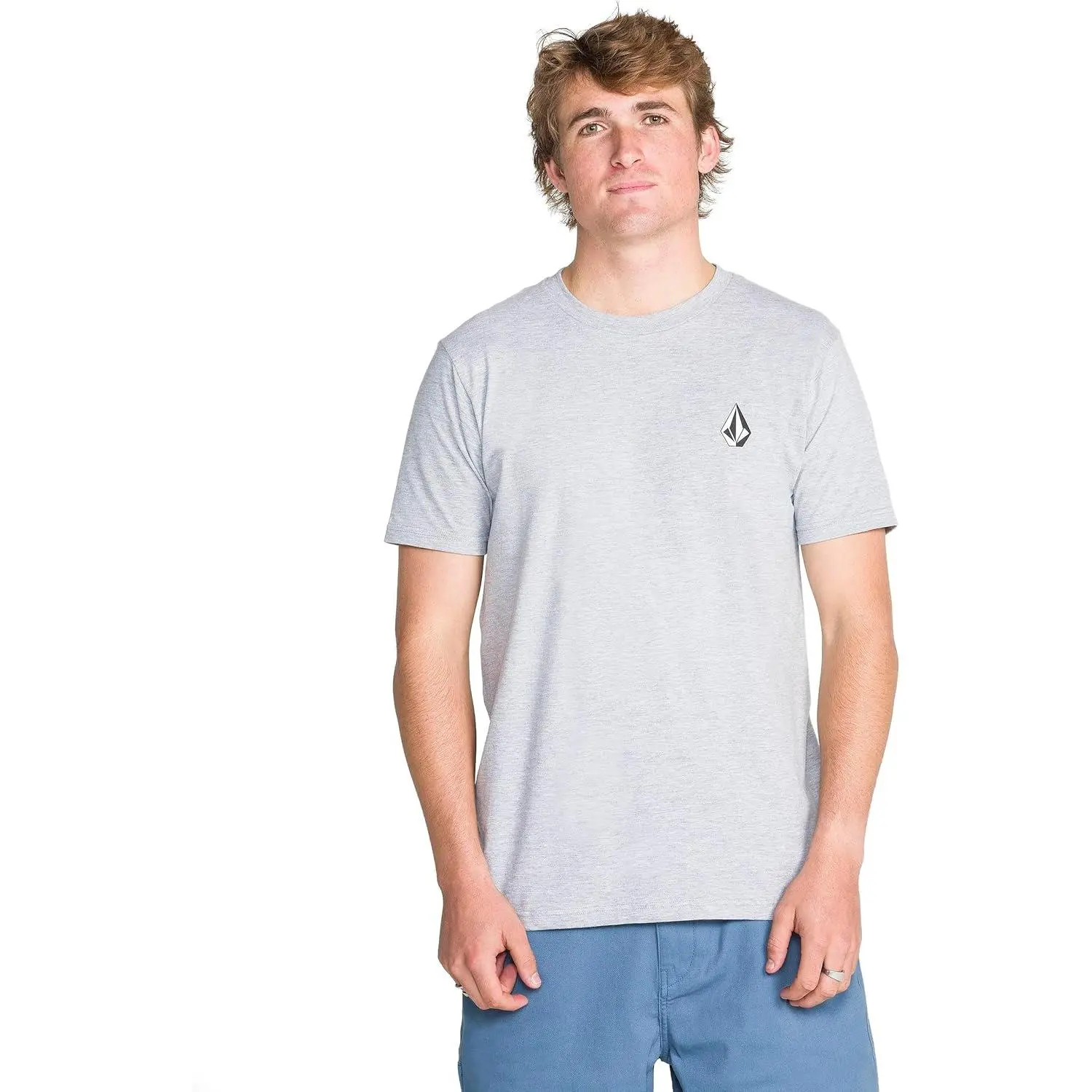 Volcom Men's Iconic Stone Short Sleeve T-Shirt – Modern Fit Logo Graphic Tee