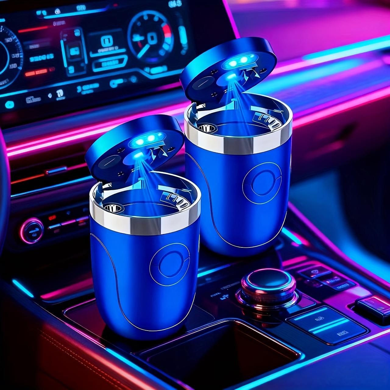 2pcs/1pc Car Ashtray Set, Detachable Cleaning Brush, Portable Design, Easy Installation. Outdoor Ashtray with Lid, Ashtray, Car Ashtray, Household Ashtray, Trash Can