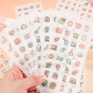 30 Pieces Stickers Set, Initial Design, Thin Cut-Out Accessories, Decorative Journal Paper Material, Label Stickers