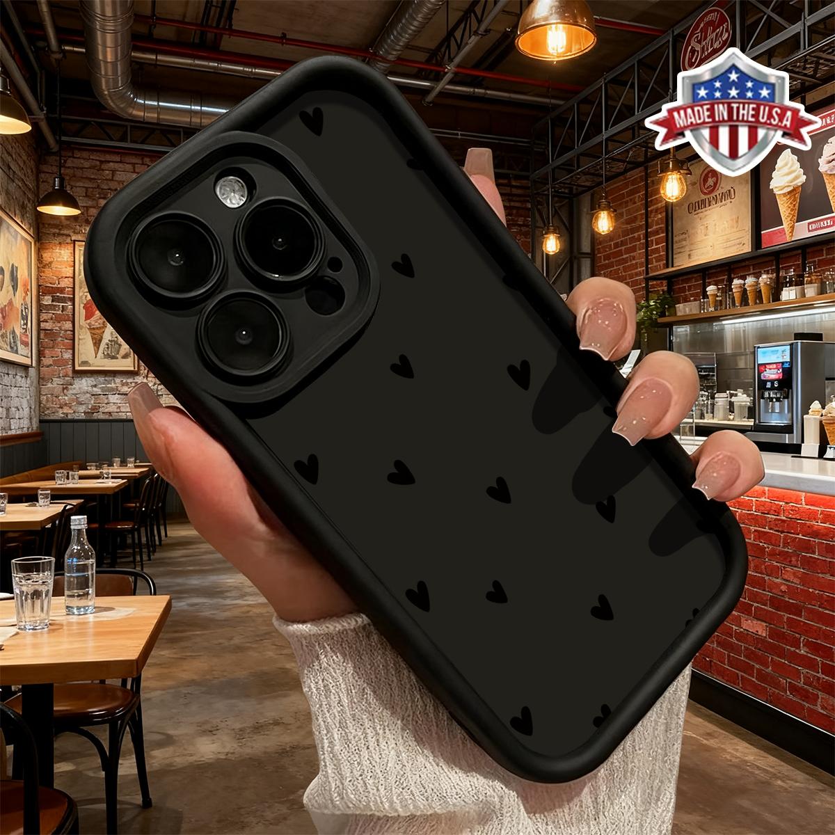 Aesthetic Smartphone Cellphone Case, Cute Minimalist Heart Pattern Handheld Accessories for iPhone 17,16,15,14 Pro Max,13,12,11,XR,XS Plus - Slim,Lightweight,Shockproof,Anti-Drop Protective TPU Cover Aesthetic Smartphone Cellphone Case, Cute Minimalist Heart Pattern Handheld Accessories for iPhone 17,16,15,14 Pro Max,13,12,11,XR,XS Plus - Slim,Lightweight,Shockproof,Anti-Drop Protective TPU Cover