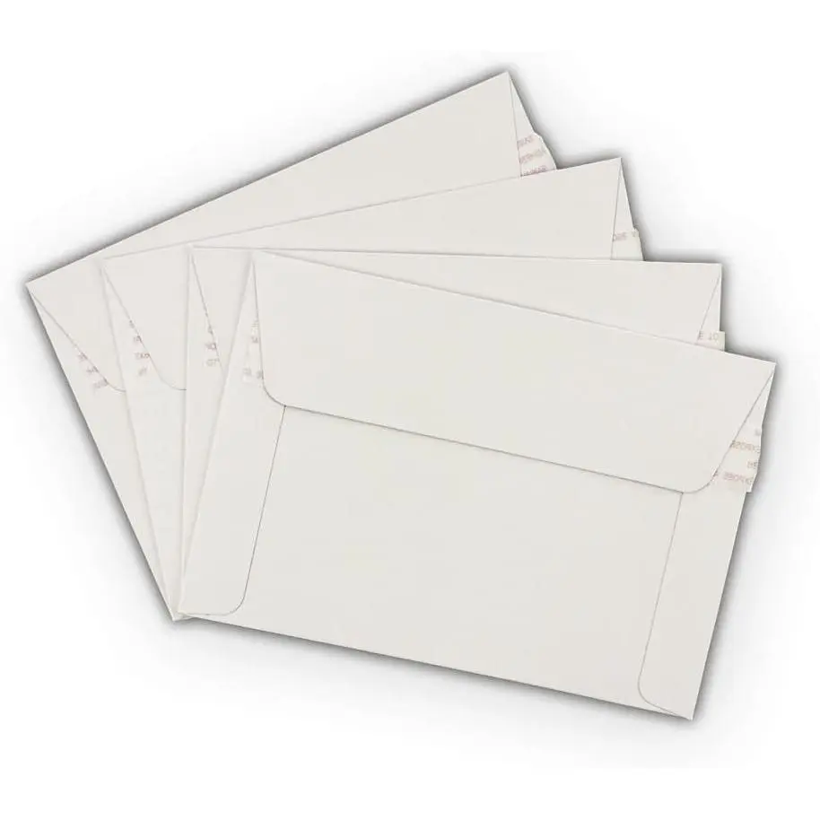 10 EcoSwift 6.5 x 4.5 Rigid Photo Mailers Stay Flats White Cardboard Self Seal Envelopes