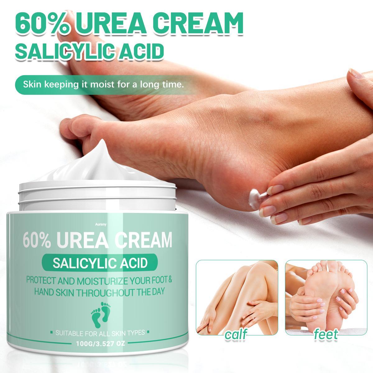 60% Urea Cream, Moisturizing Nourishing Hydrating Foot Care Cream for Soothing Dry Skin, Smoothing Foot Care Product for Daily Use