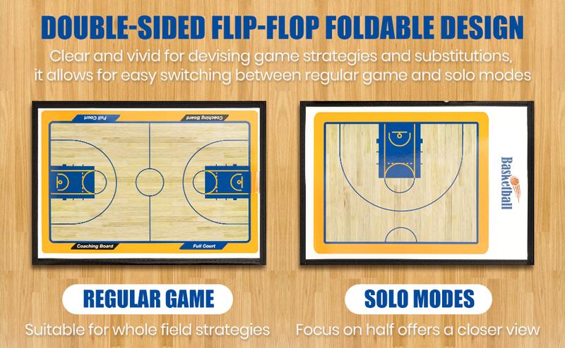 Basketball Coaching Board Coaches Clipboard Tactical Magnetic Board Kit with Dry Erase, Marker Pen and Zipper Bag (Basketball Board) (Basketball Coaching Board) (Basketball Coaching Board)