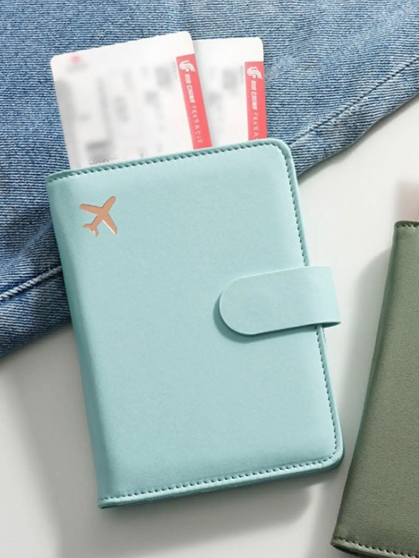 Waterproof Passport Wallet, Unisex Travel ID Holder, Photo and Vaccine Card Organizer, Secure Durable Design, Essential Travel Accessory