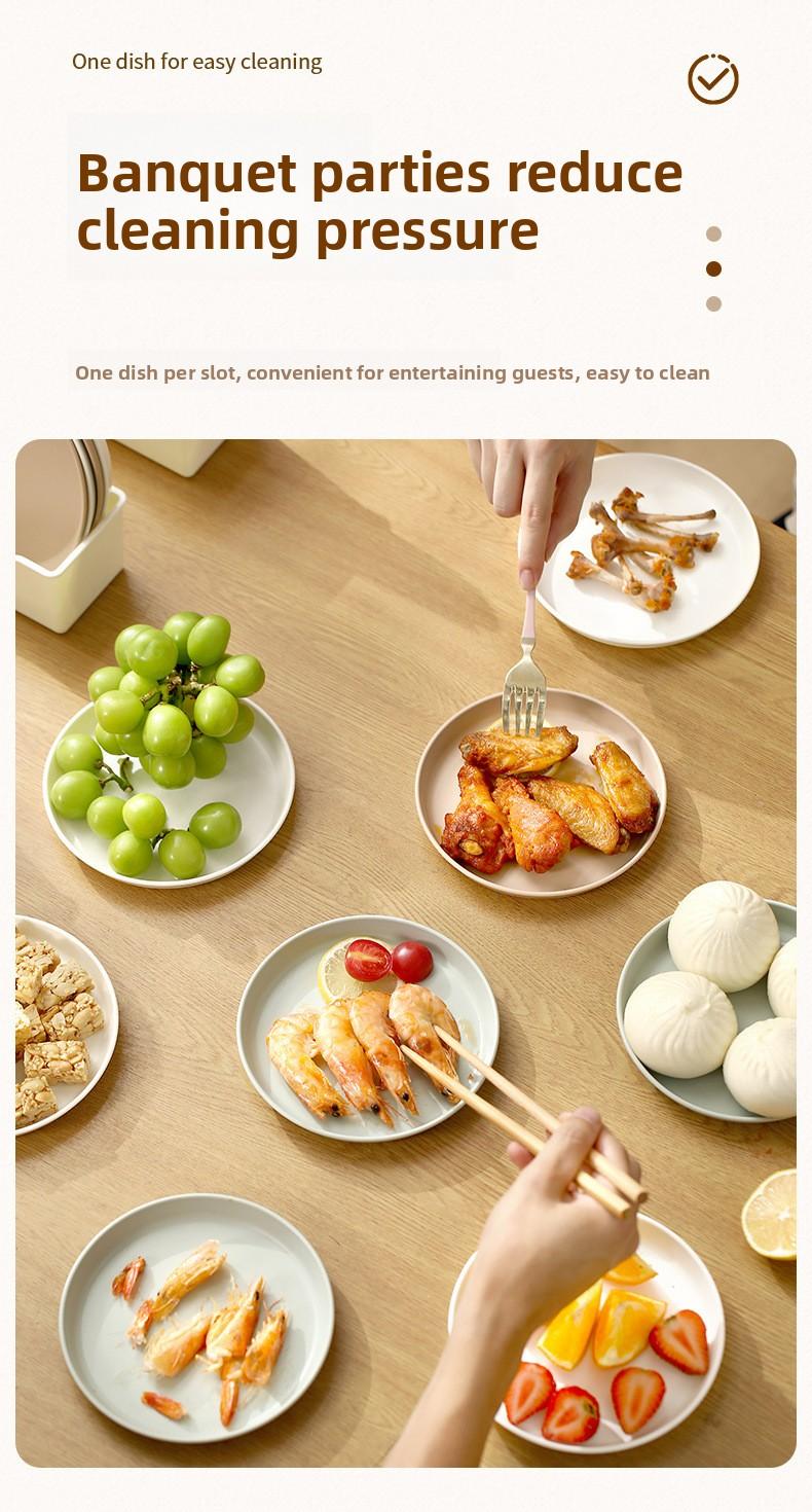 FaSoLa Japanese-style bone dish for home use, a waste dish for bones, plastic snack tray