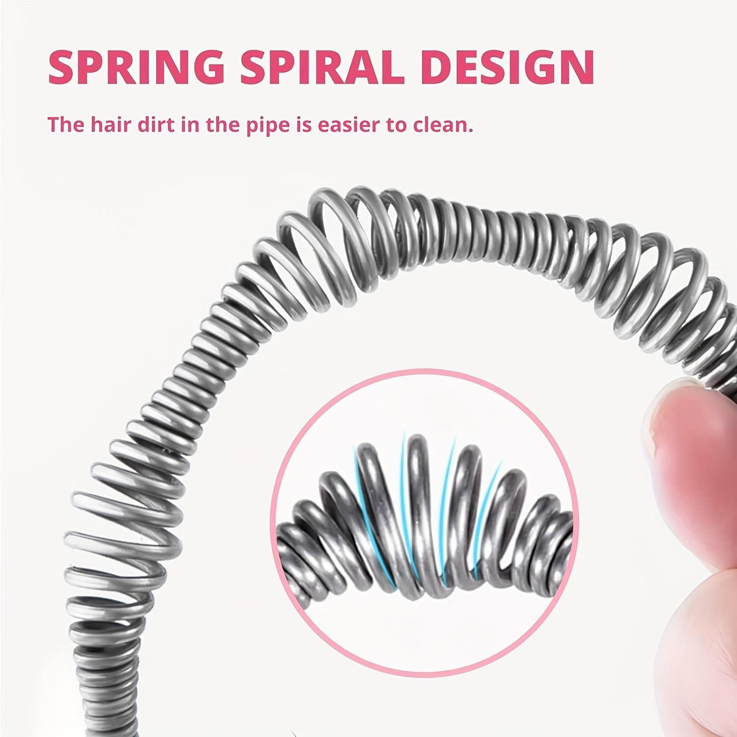 196.85 Inch Drain Unblocker, Flexible Rod Auger Sewer Pipe Unblocker Tool, Drain Cleaning Tool, Kitchen Sewer Unclogger Tool, Toilet Hair Unclogging Tool, Drain Clog Remover for Hotel Restaurant Commercial