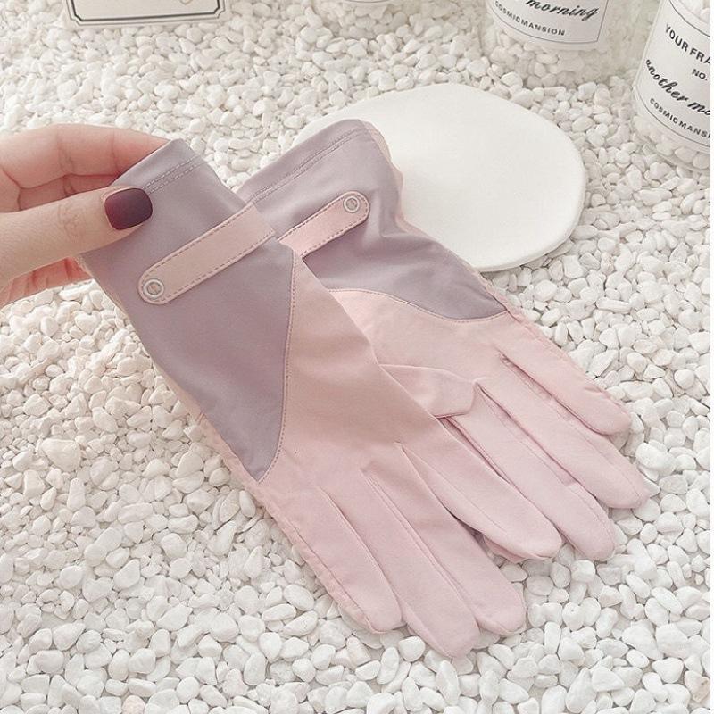 New sunscreen gloves medium and long women's outdoor driving UV protection summer sunshade touch screen thin loose