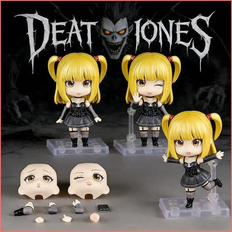 10cm Death Note Q Version Nendoroid 2674 Misa Amane Anime Articulated Action Figures Desktop Ornament Model Toy Collectible Gift