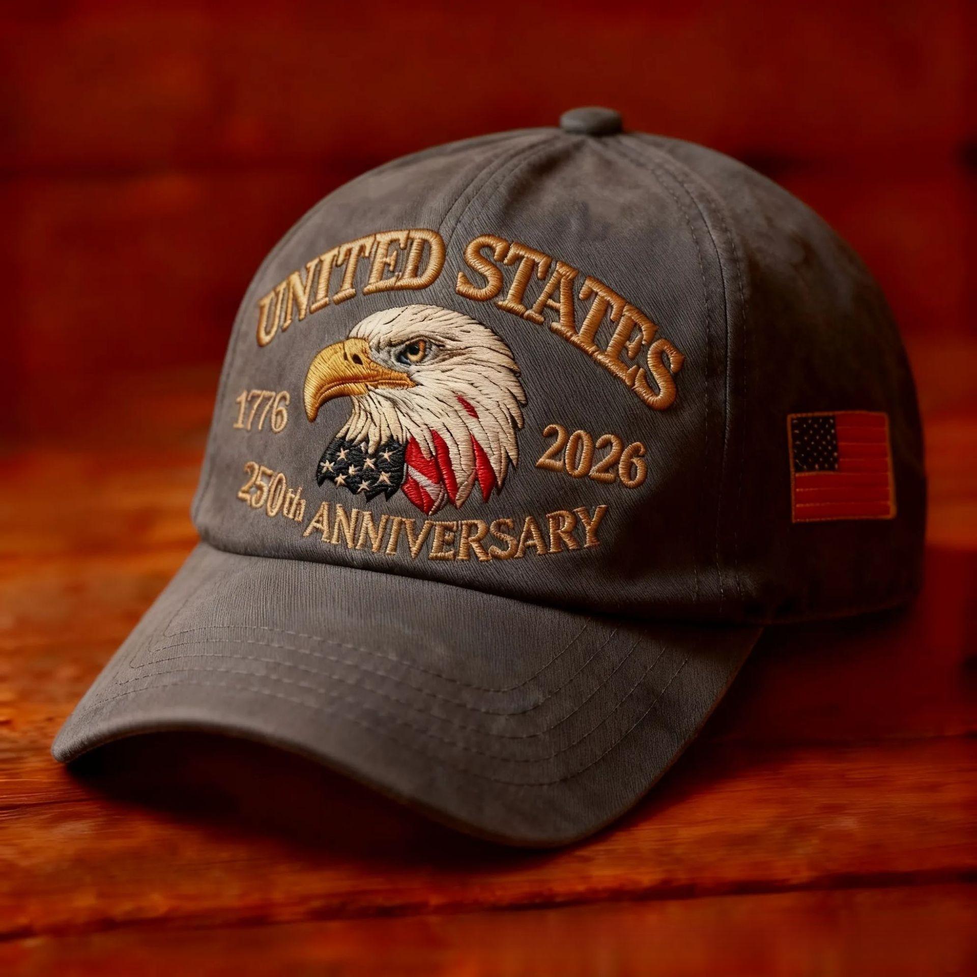 2026 New Printed Hat Marine Corps 250th Anniversary Cap Baseball Cap with National Flag