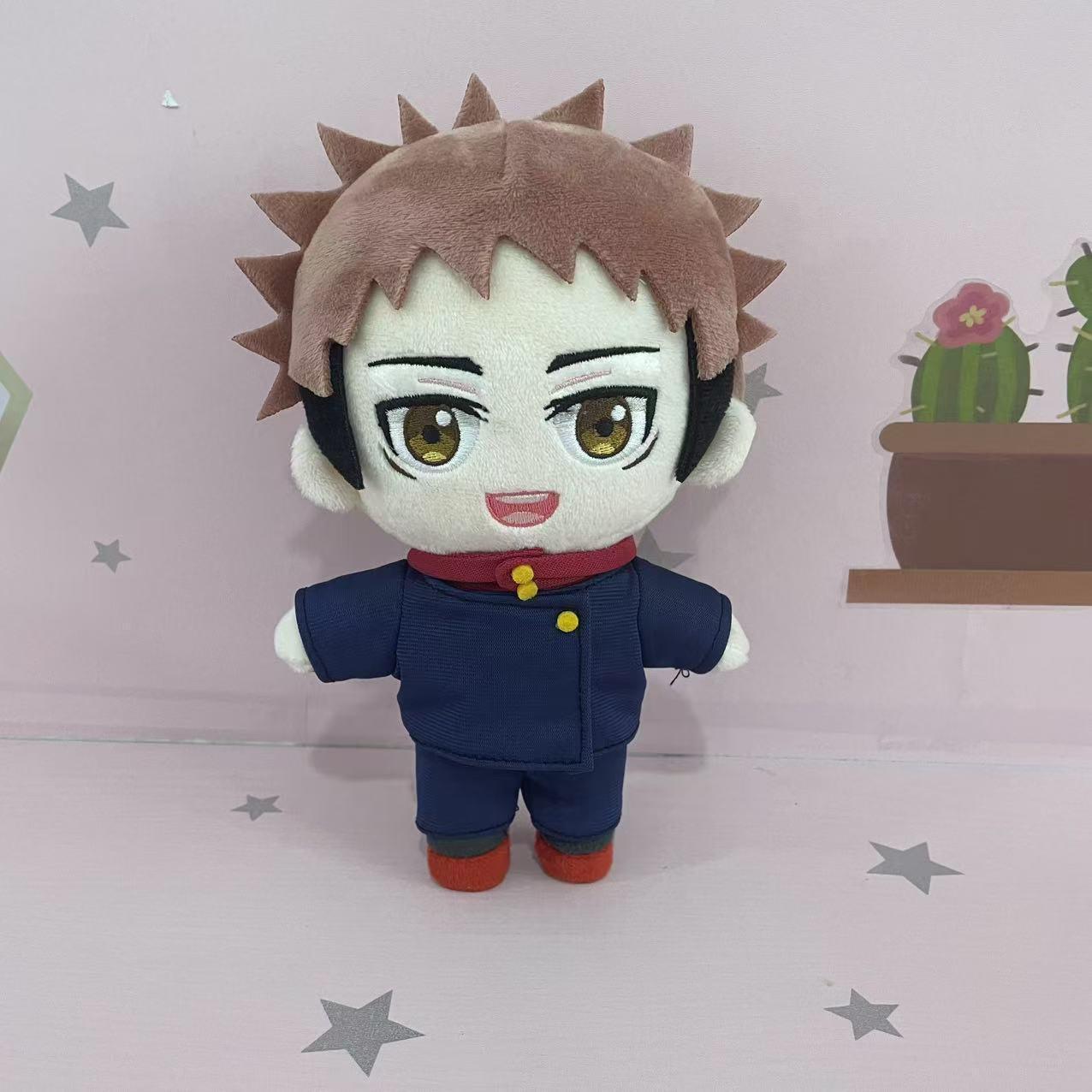 20cm Cartoon Ryomen Sukuna Itadori Yuji Plush Doll Cosplay Jujutsu Kaisen Character Cute Soft Stuffed Toy For Anime Fans