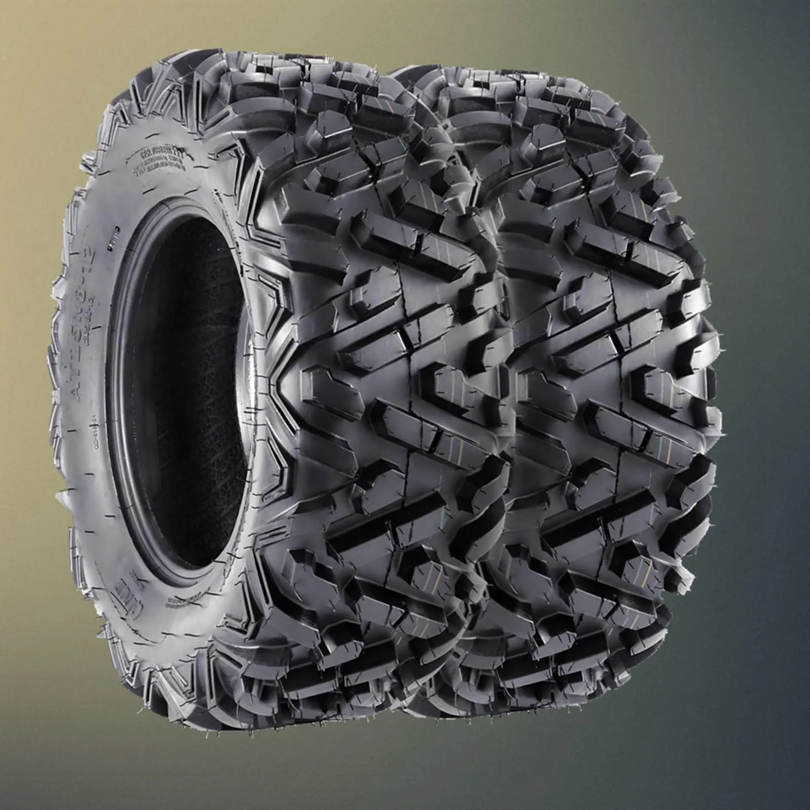 Garvee New Upgraded 2pcs 23x7-10 4PR 23x7-10 ATV Tire, 4-Ply Rated All Terrain ATV UTV Tire, 10 Inch Rim Tubeless 4 Wheeler Tire for Off-Road Mud Dirt Trails, Pack of 2 Lawn Mower Tire Off-Road Use Only