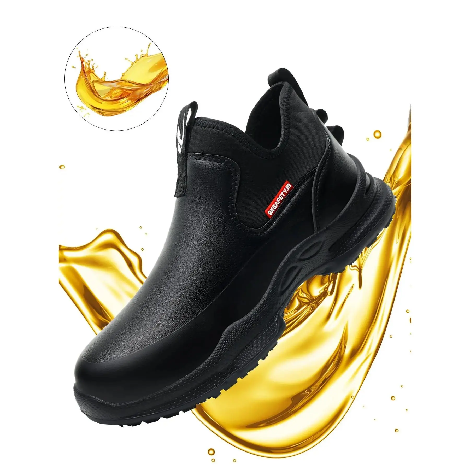Men's Anti-& Anti-Work Shoes, Casual Comfortable Breathable Soft Lightweight Shoes Daily Wear, Fashionable Shoes Men, Work Safety Footwear, Resistant Safety, Non Work Shoes, Nonslip Work Shoes