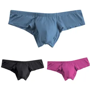 ADANNU Briefs Male Underwear Nine Solid Colors Insensitivity Skin-friendly Color With Zero Independent Codpiece Men Sport Short