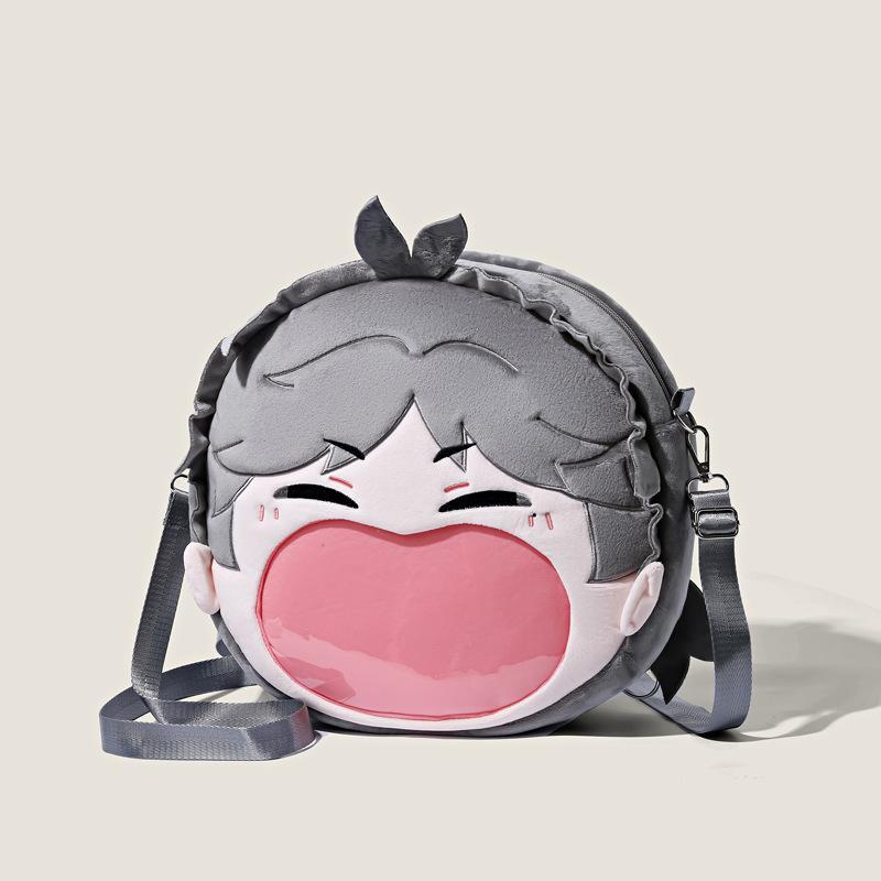 Haikyu!! Sugawara Koushi Translucent Big Mouth Bag Cartoon Kei Tsukishima Itabag Portable Storage Anime Peripherals Holiday Gift