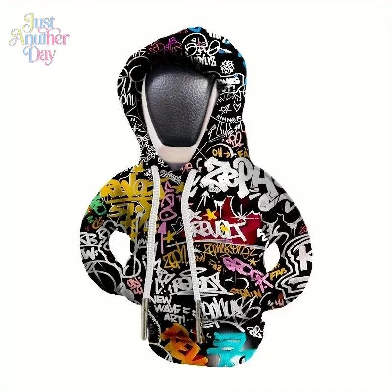 Car gear handle cover Gear lever decoration Creative sweater Hoodie protection Anti-hand sweat Shift gear clothes