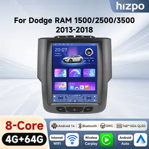 GPS Touch Screen For Dodge RAM 1500/2500/3500 2013-2018 Car Stereo Wireless Android auto Upgraded Wireless Carplay Replacement Car Screen Audio