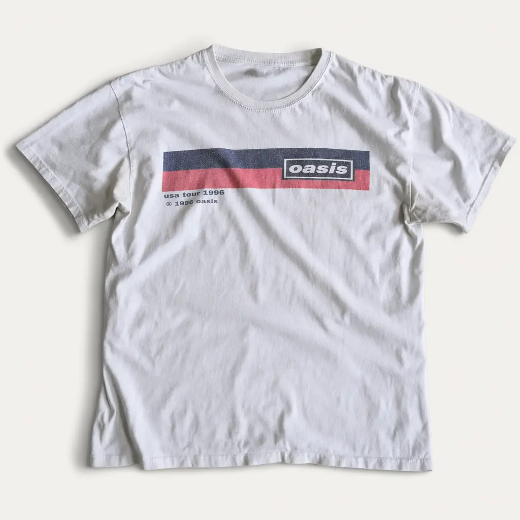 Vintage Rock Band T-Shirt for Men, Unisex 90s Britpop 1996 US Tour Replica Graphic Tee, S-3XL, Vintage T Shirts, T Shirts