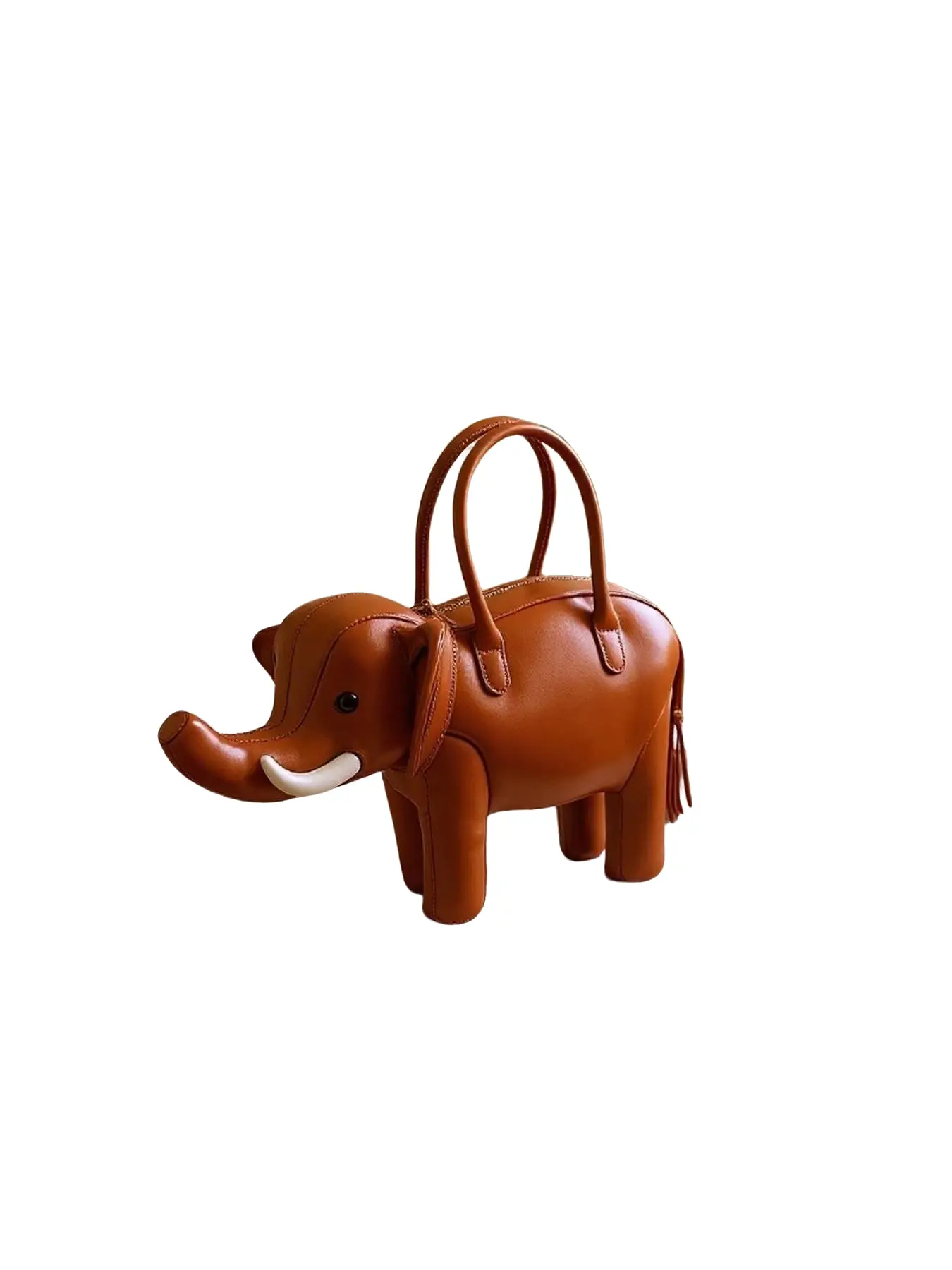 2026 New Cross-Border Women's Bag, Creative Quirky Cute 3D Animal Handbag, Elephant-Shaped Bag, over the Shoulder or Crossbody