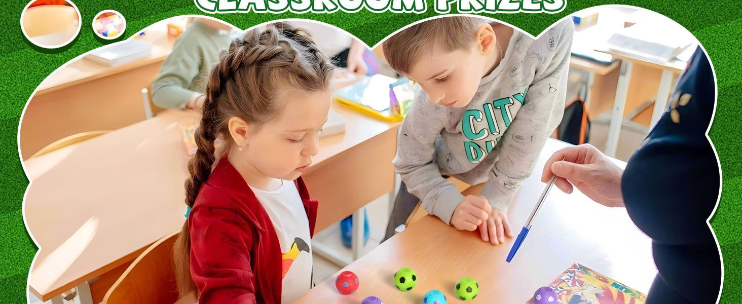 12PCS Fidget Spinners Soccer Ball Toy for Kids Stress Ball Desk Toy Party Favors Goodie Bag Stuffers Kids Adults gifts