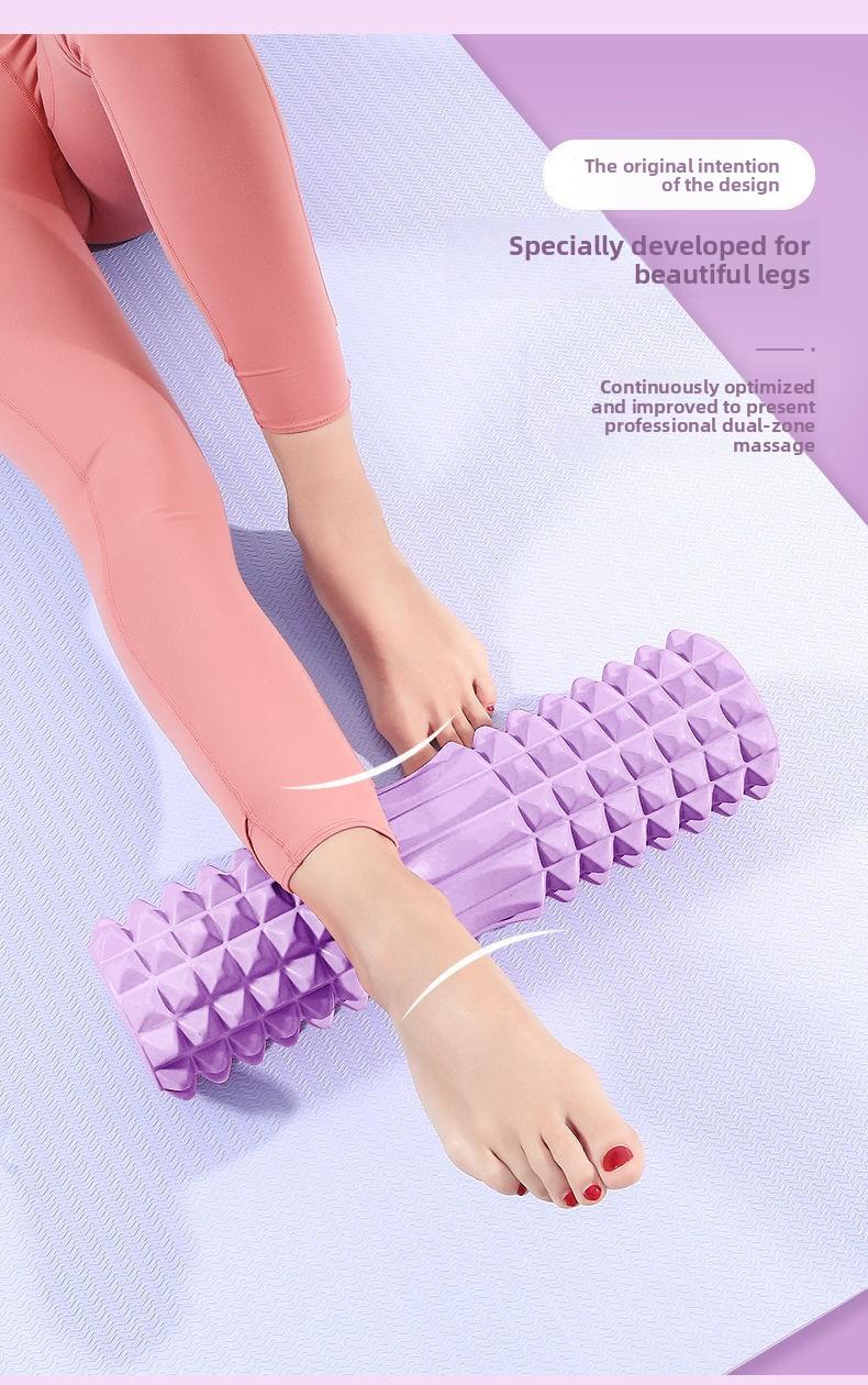 Mini foam roller, yoga column foam roller for muscle stretching and massage, accessories for home gym yoga exercises and Pilates workouts